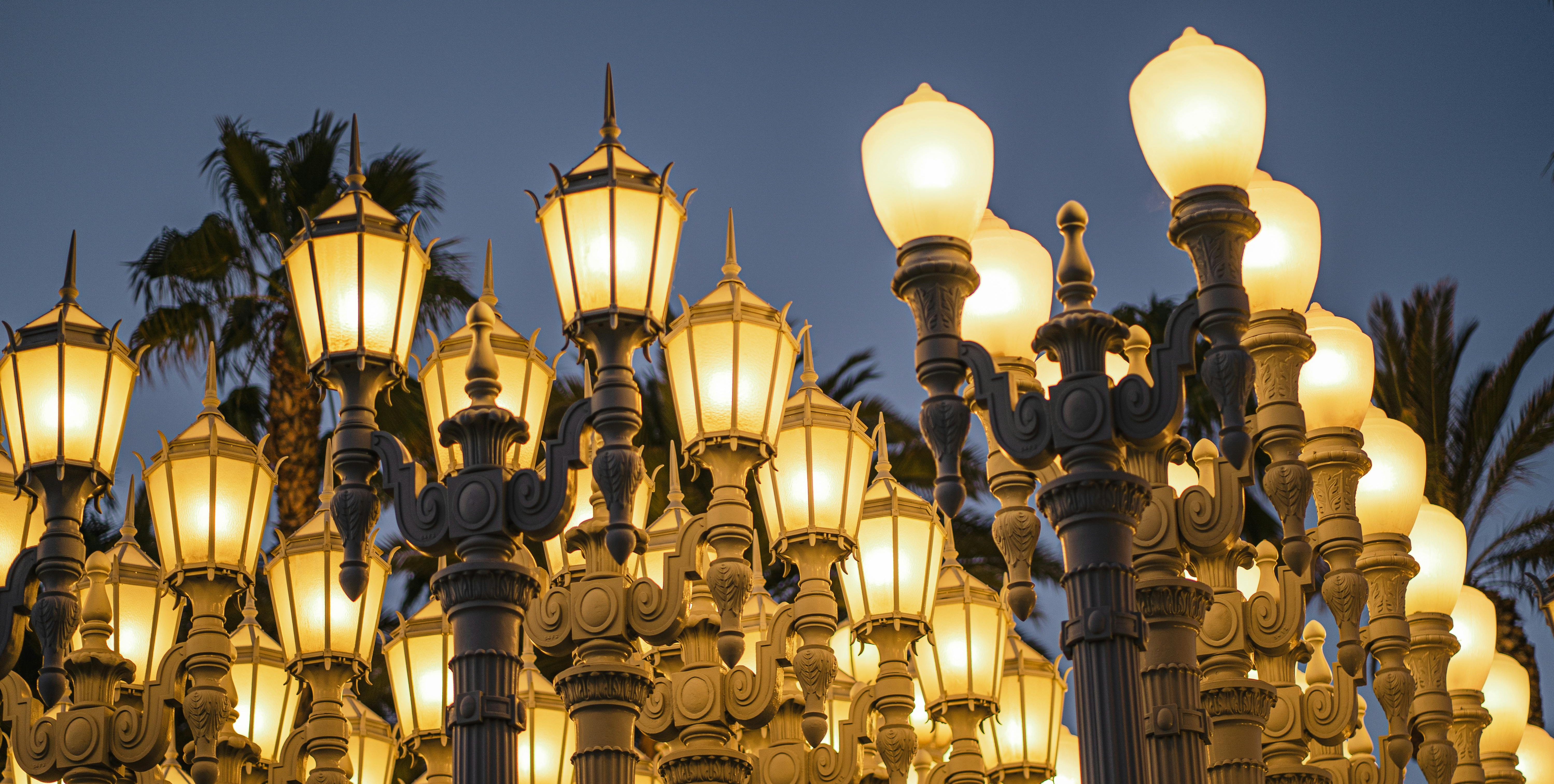 An image of lights at Los Angeles County Museum of Art